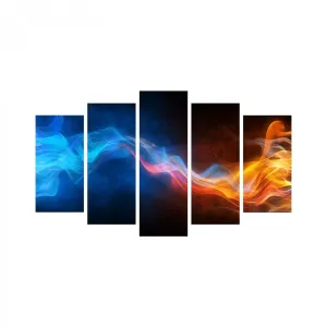 Hanah Home Viacdielny obraz Fire 110x60 cm