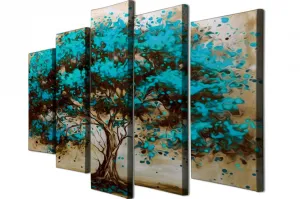 Hanah Home Viacdielny obraz BLUE TREE 105x70 cm
