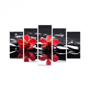 Hanah Home Viacdielny obraz Kvety 110x60 cm