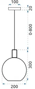 TooLight Visiace okrúhle stropné svietidlo APP666-1CP zlatobiele
