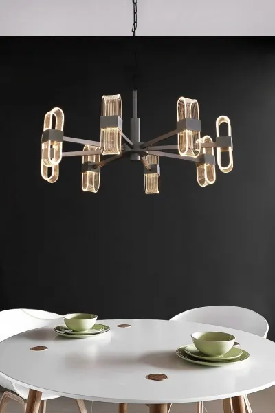 TooLight Visiace stropné svietidlo LED MODERN APP770-6C čierne