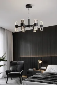 TooLight Visiace stropné svietidlo LED MODERN APP770-6C čierne