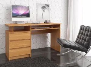 Ak furniture Volně stojící psací stůl CLP 135 cm olše