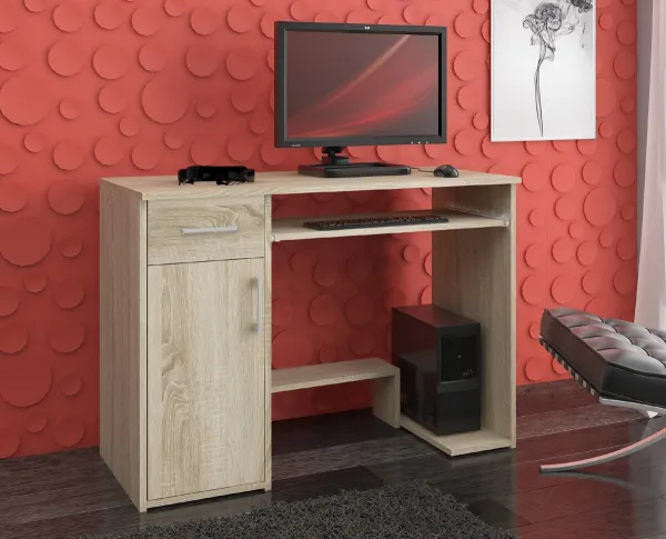 Ak furniture Volně stojící psací stůl Jay 90 cm dub sonoma