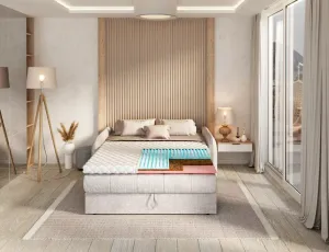 FDM Vrchná matrac MALTA kokos-VISCO, veľkosť 80x200