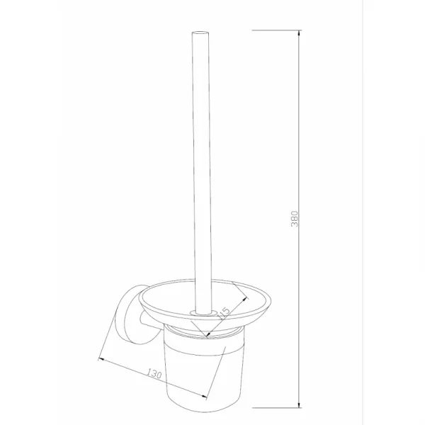 WC kefa v nádobe MEXEN LOFT chróm