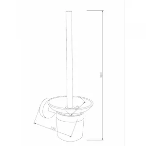 WC kefa v nádobe MEXEN LOFT chróm