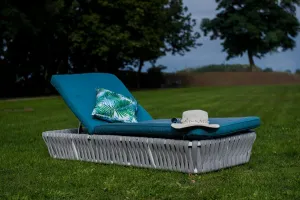 Bello Giardino Záhradné lehátko Corda šedé