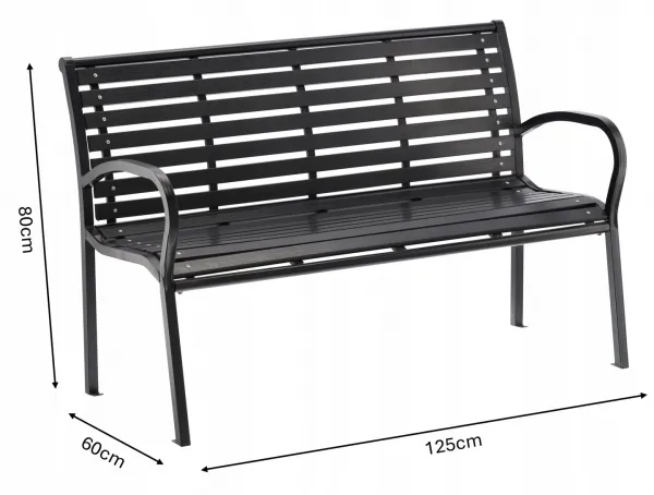 Garden Line Zahradní lavička CIEM tmavě hnědá