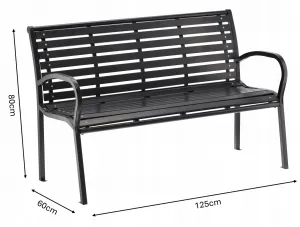 Garden Line Zahradní lavička CIEM tmavě hnědá
