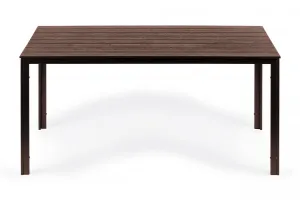 Záhradný cateringový stôl 156 x 78 cm hnedý