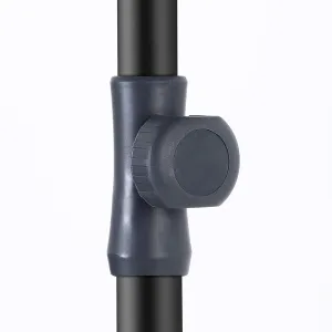 SONGMICS Zahradní slunečník s ochranným obalem Royal 200x125 cm béžový