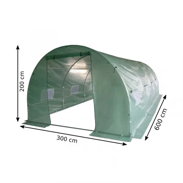 Fóliový tunel - záhradný skleník - 3x6 m