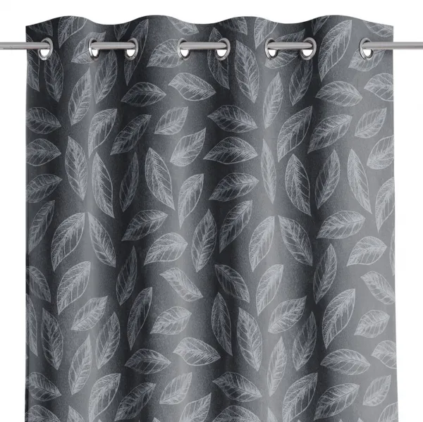 Záves AmeliaHome Calm s priechodkami 140x250 sivý