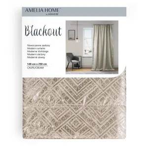 ArtFlhf Tieniaci záves BLACKOUT CASPE PLEAT P | krémová 140 x 250 cm