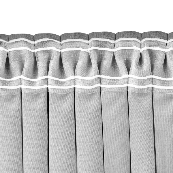Filumi Záves MILANA s riasiacou páskou Drak 10 cm a nariasením 3 cm sivý, veľkosť 140x270