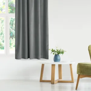 Filumi Záves Homede Vila s riasiacou páskou Drak 7,5 cm grafitový, veľkosť 400x270
