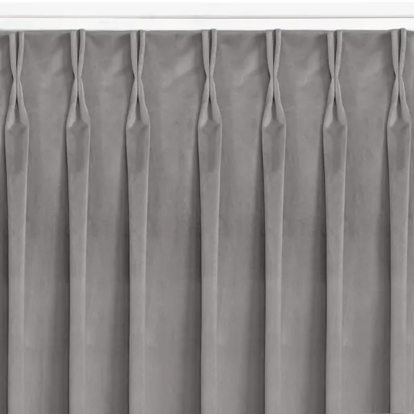 Filumi Záves Homede Vila s riasiacou páskou Flex 9,5 cm a dvojitým záhybom sivý, veľkosť 200x270