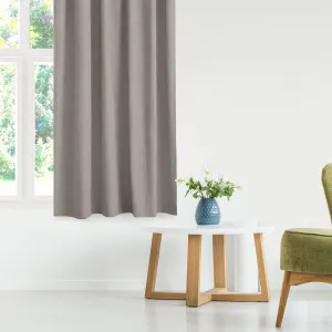 Filumi Záves MILANA s riasiacou páskou Wave 7 cm cappuccino, veľkosť 220x225