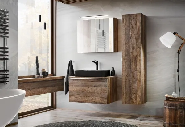 ArtCom Zrkadlová skrinka SANTA FE Oak 84-60 | 60 cm