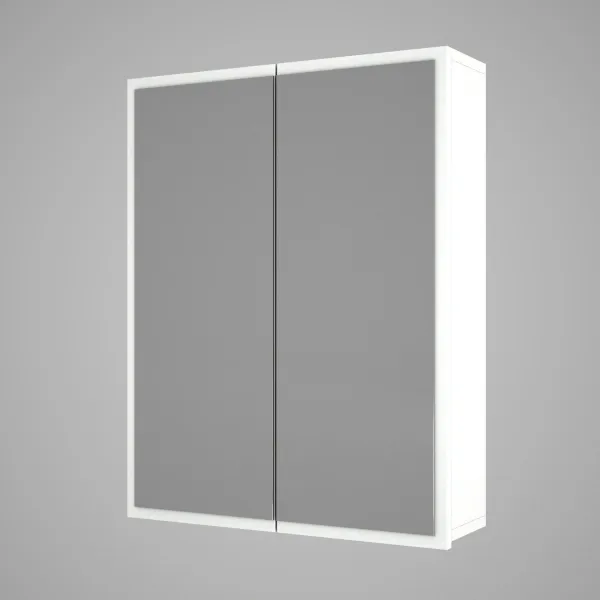 Kalune Design Závěsná koupelnová skříňka se zrcadlem Kayla bílá
