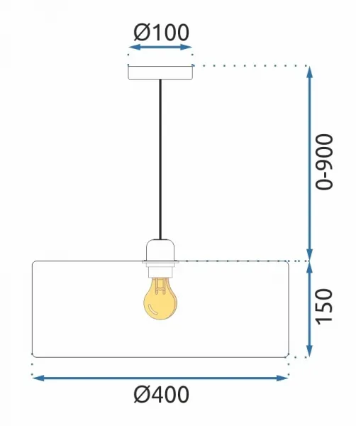 TooLight Závesná lampa LA BELLE III strieborná