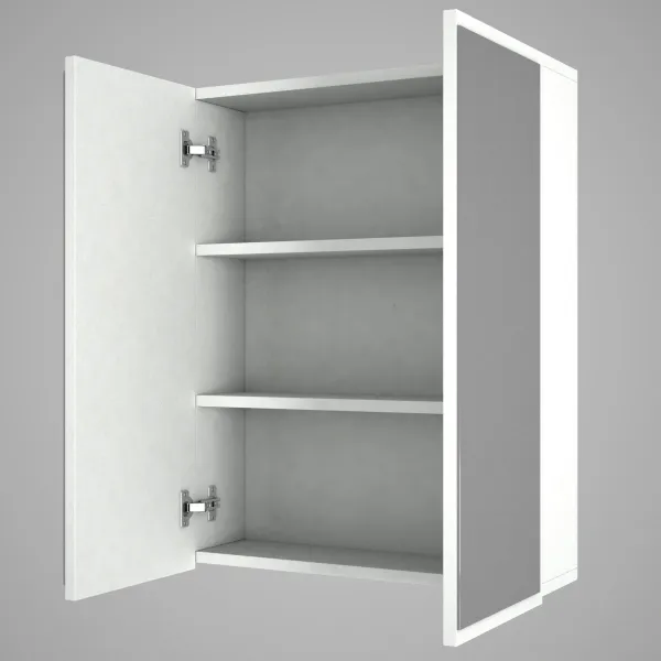 Kalune Design Závěsná koupelnová skříňka se zrcadlem Kayla bílá