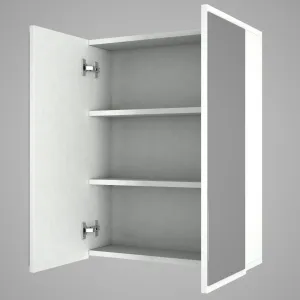 Kalune Design Závěsná koupelnová skříňka se zrcadlem Kayla bílá
