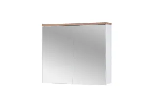 ArtCom Zrkadlová skrinka BALI White 841 | 80 cm