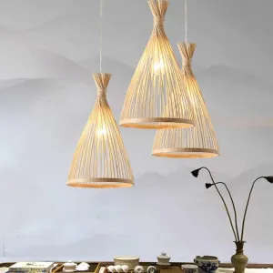 TooLight Závesná lampa La Belle Boho II čierna/hnedá