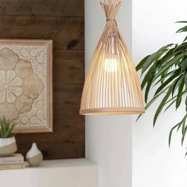 TooLight Závesná lampa La Belle Boho II čierna/hnedá