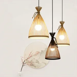 TooLight Závesná lampa La Belle Boho II čierna/hnedá