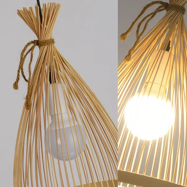 TooLight Závesná lampa La Belle Boho II čierna/hnedá