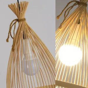 TooLight Závesná lampa La Belle Boho II čierna/hnedá