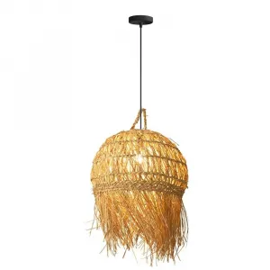 TooLight Závesná lampa La Belle Boho IV čierna/bambus