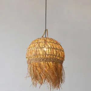 TooLight Závesná lampa La Belle Boho IV čierna/bambus