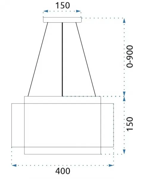 TooLight Závesná lampa LA BELLE I čierna/zlatá