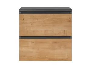 Comad Závesná skrinka pod umývadlo Monako 820 2S 60 cm šedá/dub hamilton