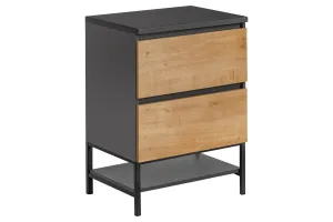 Comad Závesná skrinka pod umývadlo Monako 820 2S 60 cm šedá/dub hamilton