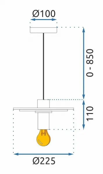 TooLight Závesná lampa La Belle XXXIII čierna/strieborná