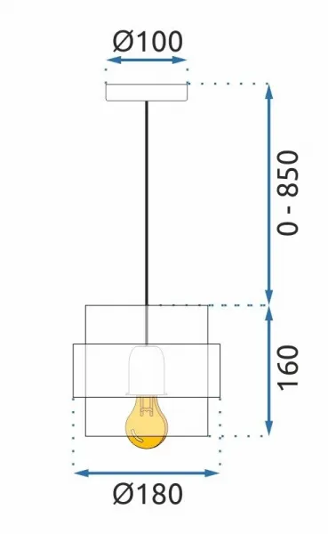 TooLight Závesná lampa La Belle XXXIV zlatá