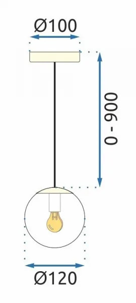 TooLight Závesná lampa La Belle XXXVI zlatá/biela