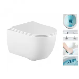 Závesná WC misa MEXEN CARMEN 2 + doska SLIME