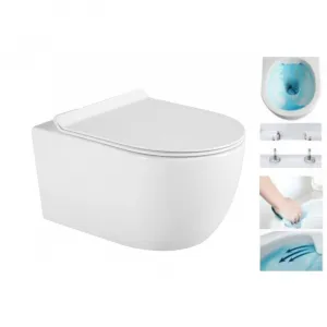 Závesná WC misa MEXEN CARMEN 4 + doska SLIME
