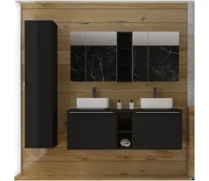ArtCom Skrinka pod umývadlo SANTA FE Black 82-60 | 60 cm