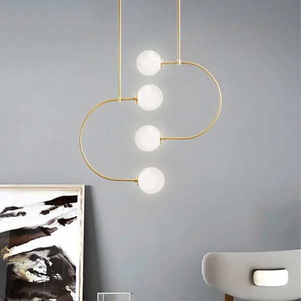 TooLight Závesná lampa La Belle XXXXIII zlatá/biela