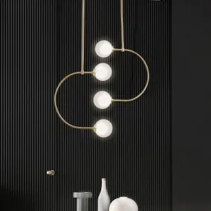 TooLight Závesná lampa La Belle XXXXIII zlatá/biela