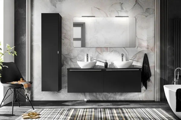 ArtCom Skrinka pod umývadlo SANTA FE Black 82-80 | 80 cm
