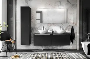 ArtCom Skrinka pod umývadlo SANTA FE Black 82-80 | 80 cm