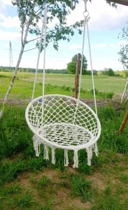 Bello Giardino Závesné hojdacie kreslo Nido ecru